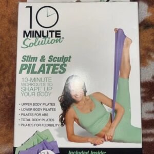 10 Minute Solution: Slim & Sculpt Pilates DVD with 2 Toning Bands