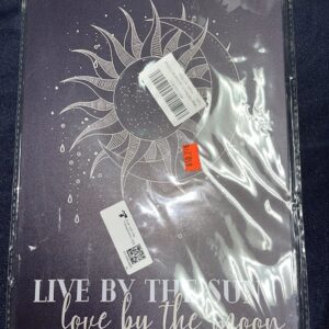 LIVE BY THE SUN Love By the Moon - Tin Sign 12'' X 8''