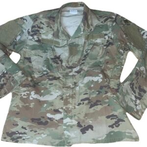 US MILITARY Coat Army Combat Uniform Insect Shield Camo Jacket Large Long