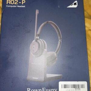 Bluetooth Wireless Headset with Mic for Work, Noise Cancelling Headsets, Mono...