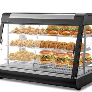 Rovsun 3 Tier 35” 1500W 110V Hot Food Warmer Display Case Countertop