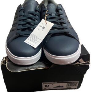 Adidas Grand Court 2.0 Aurora Ink Grey White Mens Athletic Sneaker Size 10