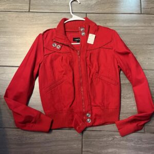Rue 21 Women’s Red Cropped Size Medium Jacket