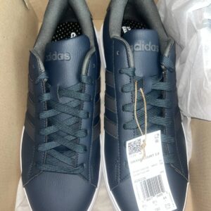 Adidas Grand Court 2.0 Aurora Ink Grey White Mens Athletic Sneaker Size 10