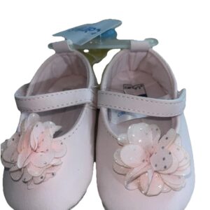 NWT Carters baby girl shoes pink with FLOWER and strap 3/6 months