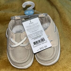 NWT Carter’s Baby Infant Tan Loafers Size 3-6m