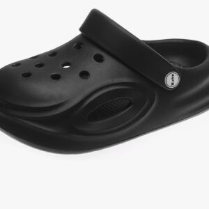 fliozy kids garden clogs black size 12-13 kids