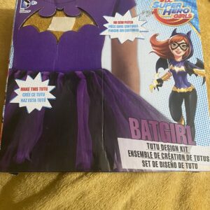 DC Super Hero Girls Batgirl Tutu Design Kit No Sew Patch New In Box