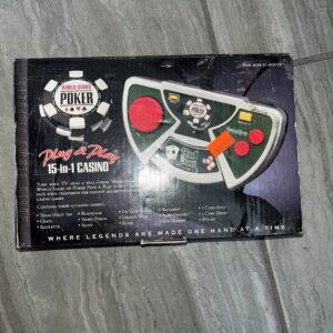 NEW - World of Series Poker Plug n Play TV Handheld 15 Games in 1 Excalibur