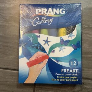 Prang Non-Toxic Sidewalk Chalk, 4 L x 1 W Inches, Assorted Colors, Set of 12