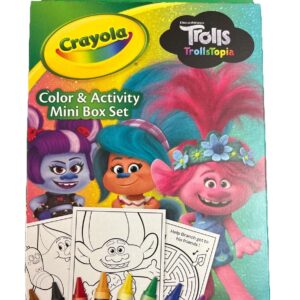Crayola Mini Coloring Pages Trolls Troll stops (12 Coloring Pages With 8crayons)