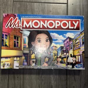 Ms Monopoly Board Game for Ages 8 & Up Hasbro Ms Monopoly Game Brand New