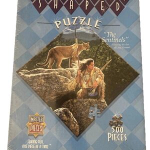 New/Sealed "The Sentinels" 500 Pc Diamond Shaped Jigsaw Puzzle by Master Pieces