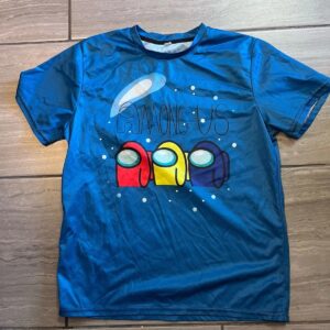 Kids Among Us Blue Graphic T Shirt Size Large