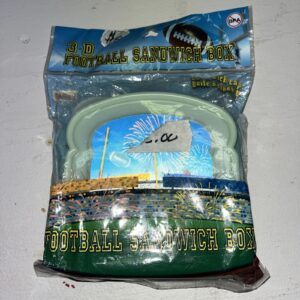 NEW 3D Football Sandwich Box Snack Food Storage Container Lunch Kids Toddler