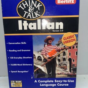 THINK&TALK ITALIAN 2.0 VERSION CD ROM WINDOWS NEW SEALED
