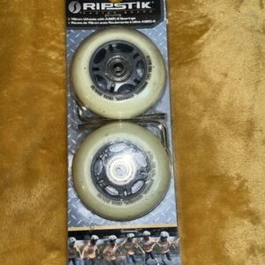 Razor RipStik Caster Board Replacement Wheel Set Gray 76mm ABEC-5 Bearings