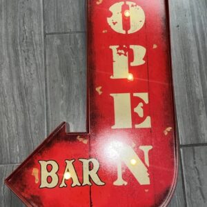 At Home LED Open Bar Wall Art, 15x24 NEW OPEN BOX